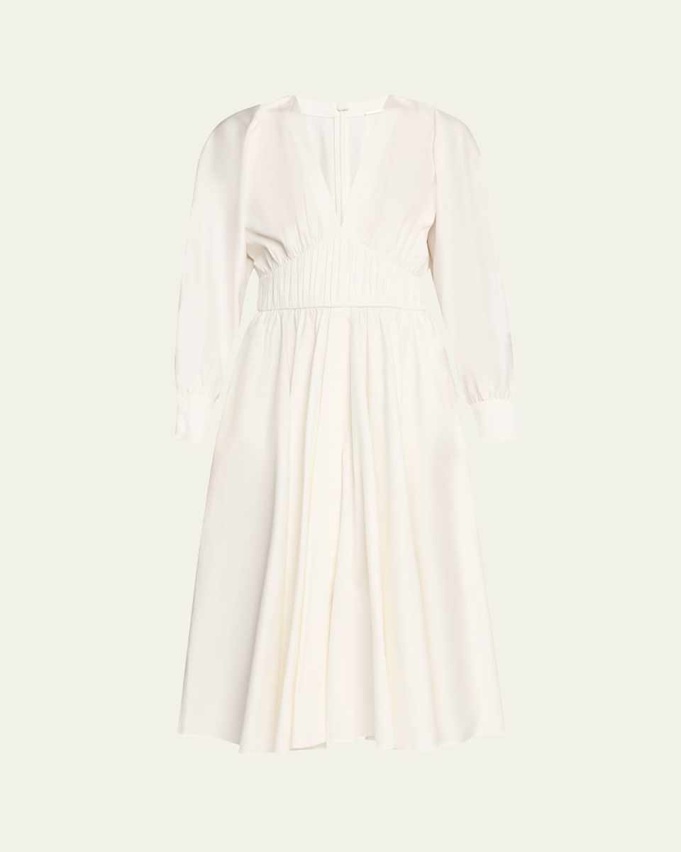 Viro Long-Sleeve Midi Dress